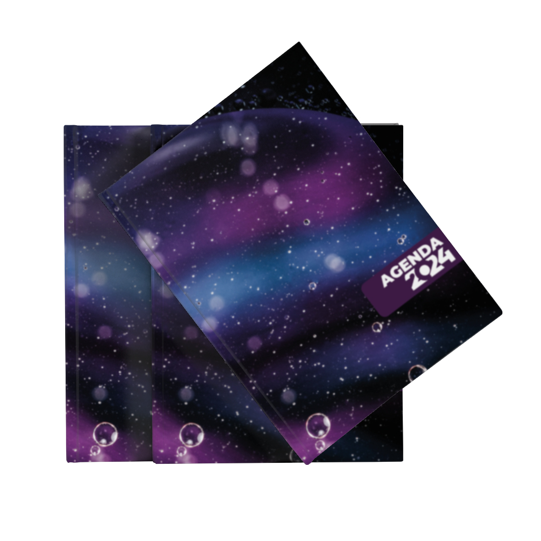 Agenda-2025-com-Lombada-quadrada-15x21cm-GALAXY-15-x-21-Frente-colorida-(4x0)-Couche-150g-(Brilho)